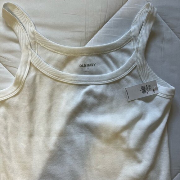White ribbed tank top - Picture 2 of 2